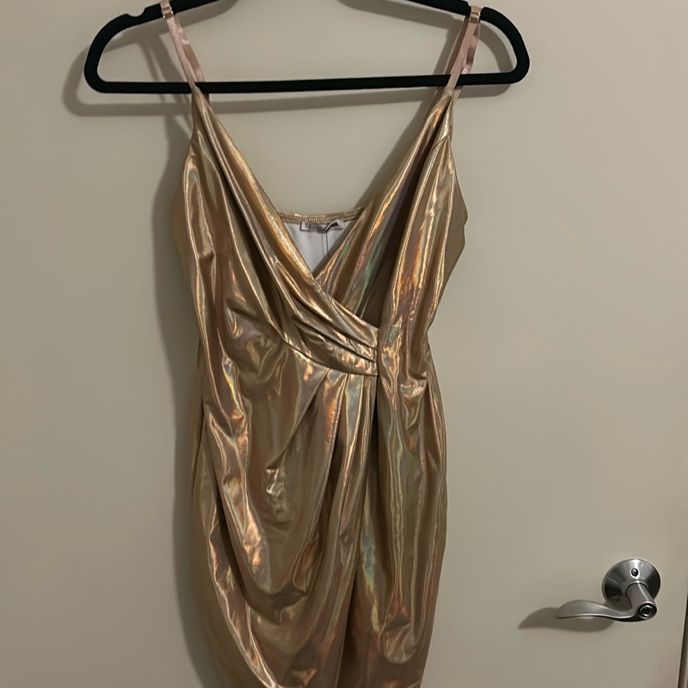 Fashion nice gold small dresss